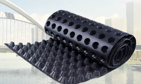20mm Dimple Composite Geotextile Type Drainage Drain Sheet Board for Basement Waterproofing 	Dimple Board for Wall Drainage