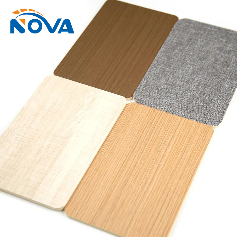 Marbled Bamboo Charcoal Fiber Flat Wall Panel WPC Wood Veneer Wall Panel