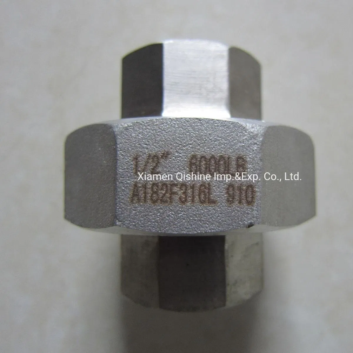 Forged High Pressure Service Union 1/2" 6000lb A182 F316L NPT Pipe Fitting
