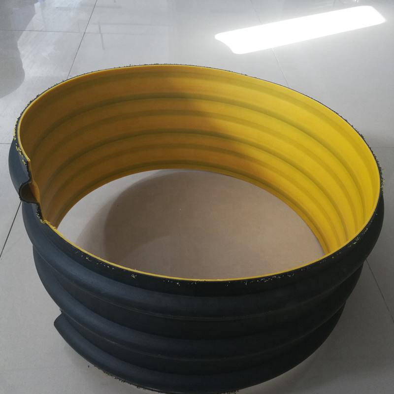 Стальная армированная труба HDPE черная для дренажа