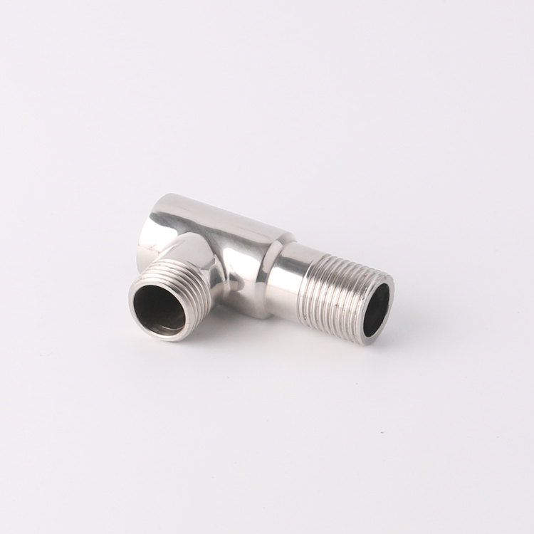 Латунный угловой вентиль с хромированным краном