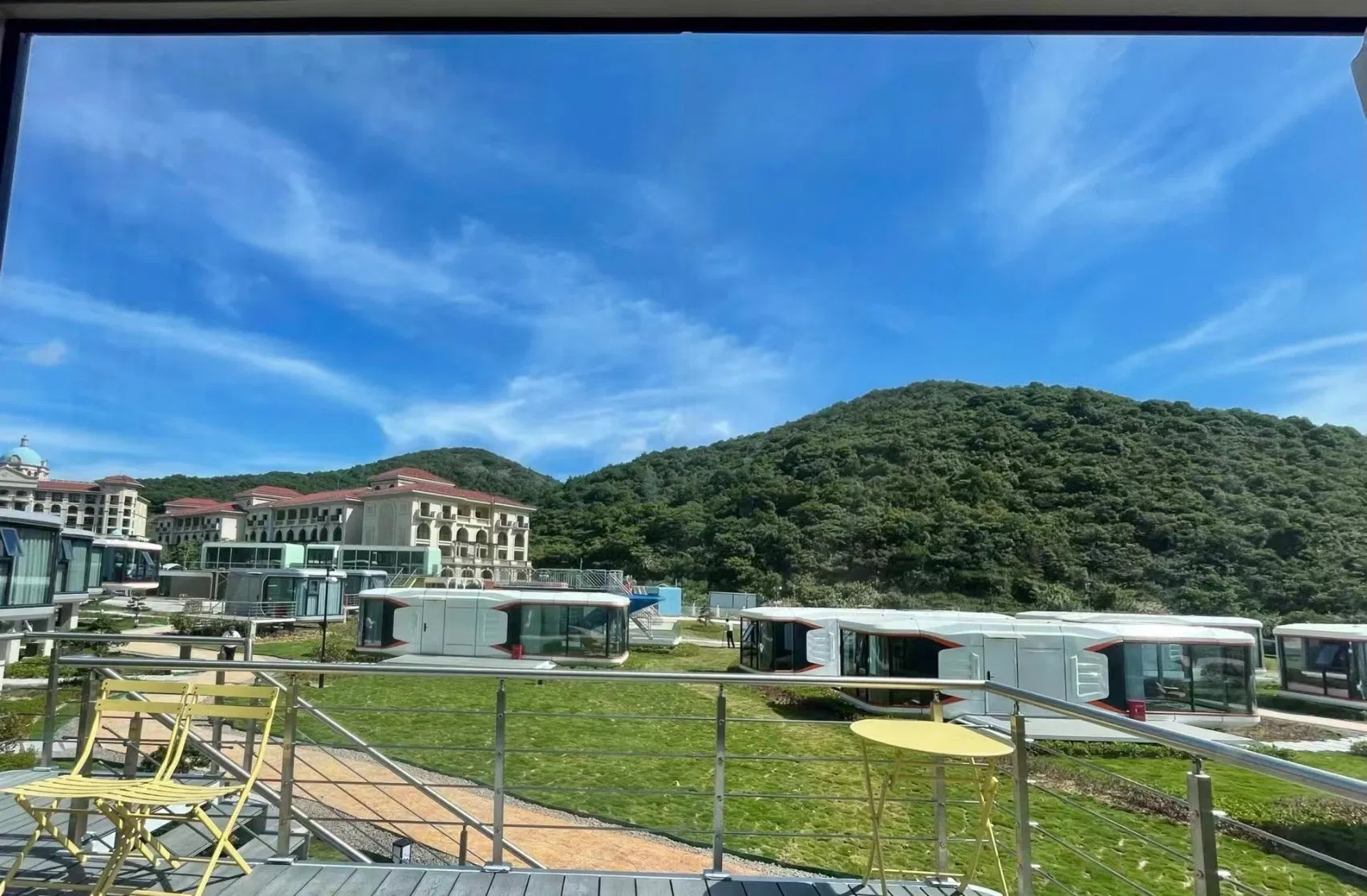 Capsule Container Houses Mobile Wheels Modular Other Portable Prefabricated Tiny Trailer