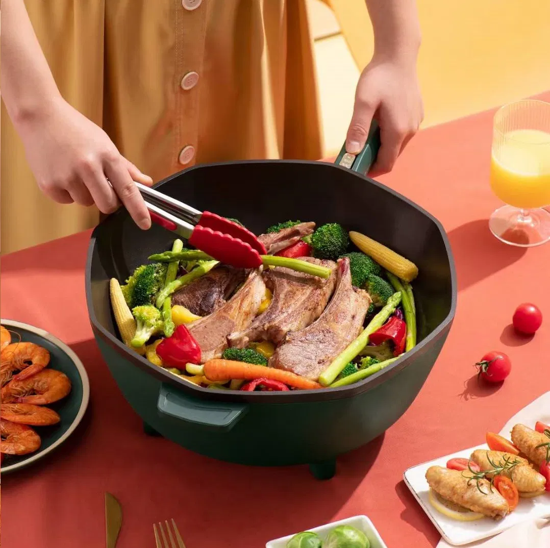 Multifunction Cooker Apartment Office Used Nonstick Round Electric Skillet