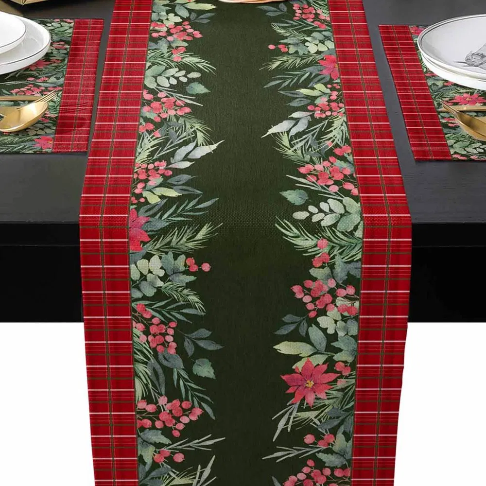 Home Party Christmas Decoration Tablecloth Table Runner