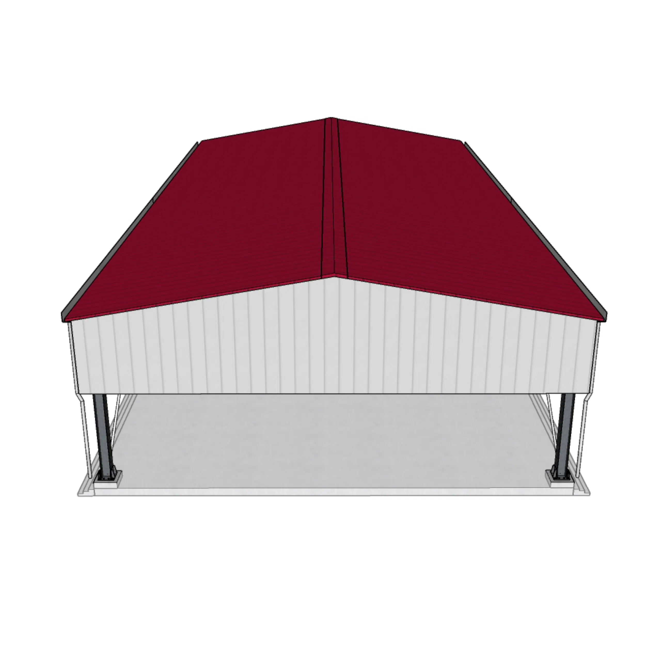 Pre-Engineered Metal Building Material Kits Prefabricated Middle Size Light Steel Structure Warehouse Shed