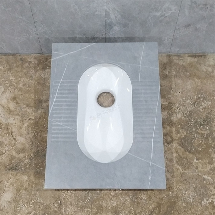 High Quality Rock Slab Ceramic Bathroom Wc Squatting Pan Wholesale Factory