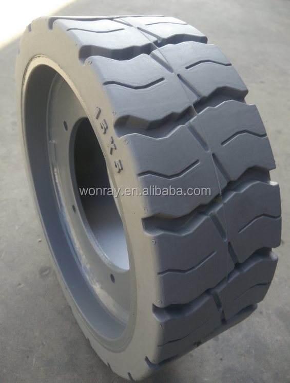 Dark Pattern and Light Pattern FB15X5 Solid Tires for Lifting Platforms