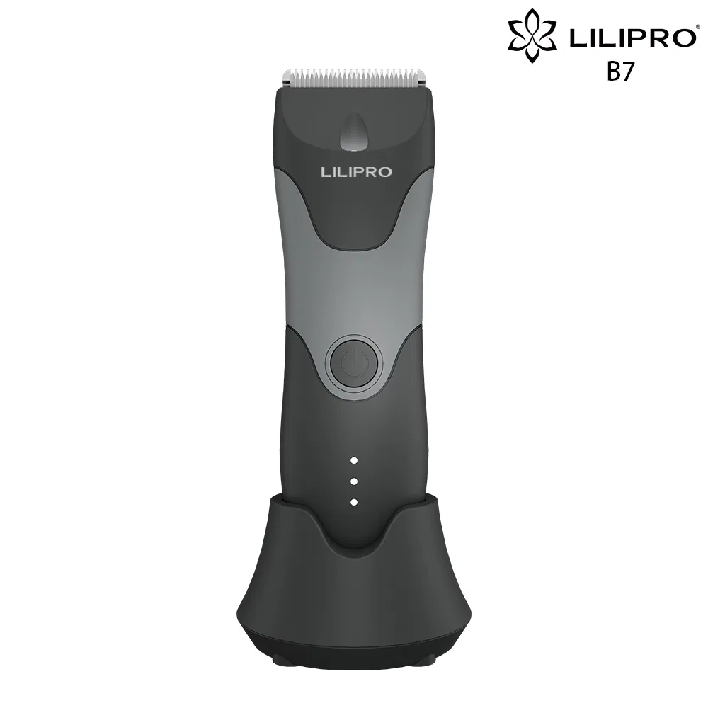 Waterproof Grooming Trimmer Lilipro B7 for Men's Whole Body Hair Cutting Skinsafe Blades