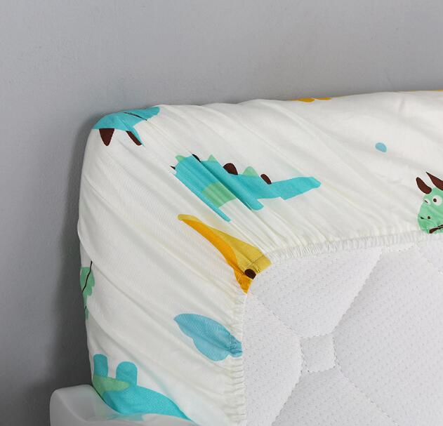 Custom Printed Baby Soft & Durable Jersey Strechy Fabric Fitted Baby Crib Sheets