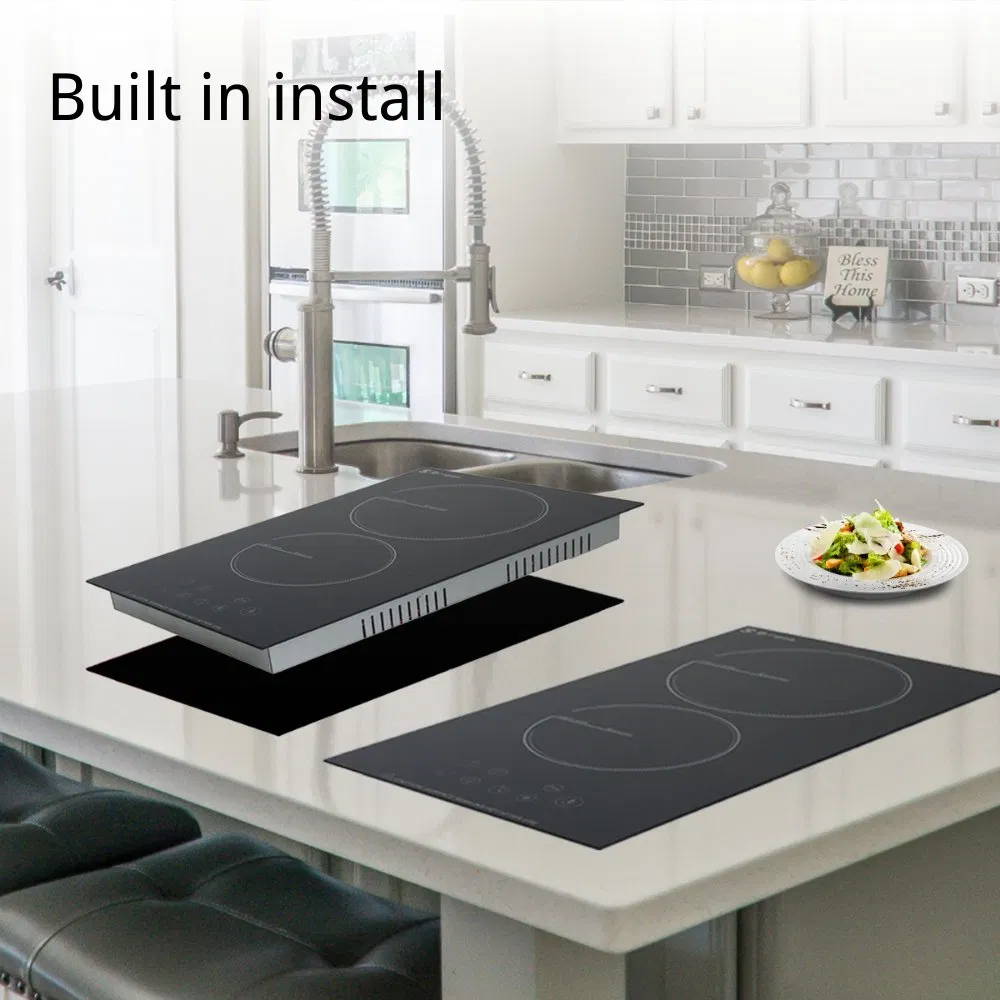 New Trend Electric Cooktop Built-in 3000W Infrared Cooker 2 Burner Ceramic Cooker