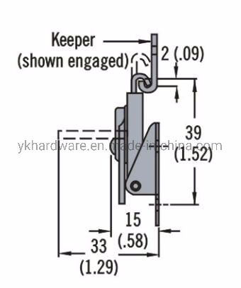 K3 Link Lock Draw Latch Wing Turn Latch
