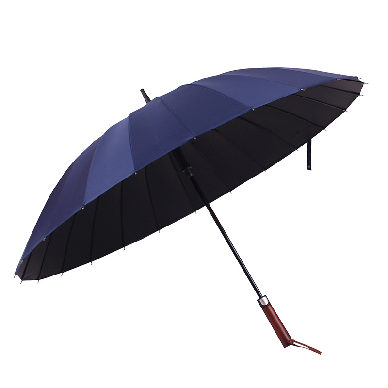 Long Handle Large Straight Umbrella Vintage Gift Printing Advertising Parasol