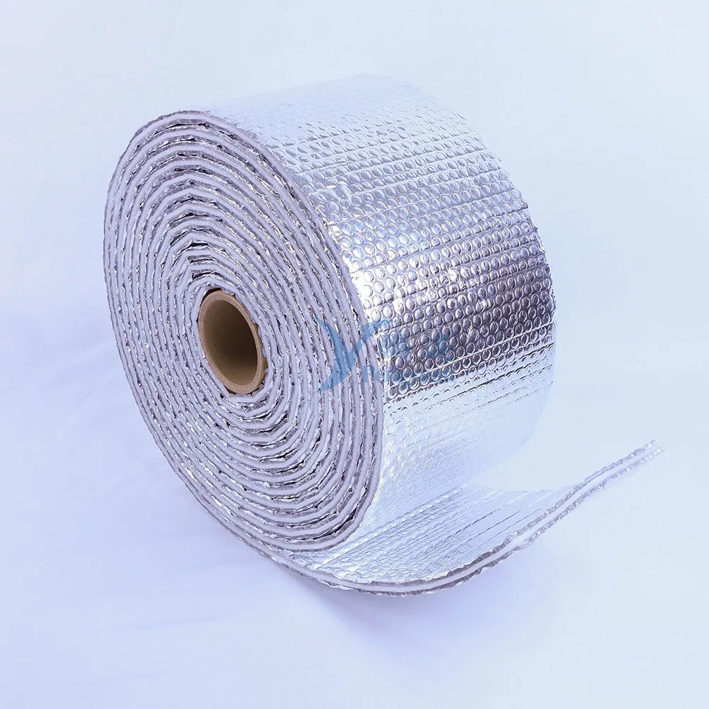 Fire Retardant Aluminum Foil Double Bubble EPE Core Layer Pipe Insulation