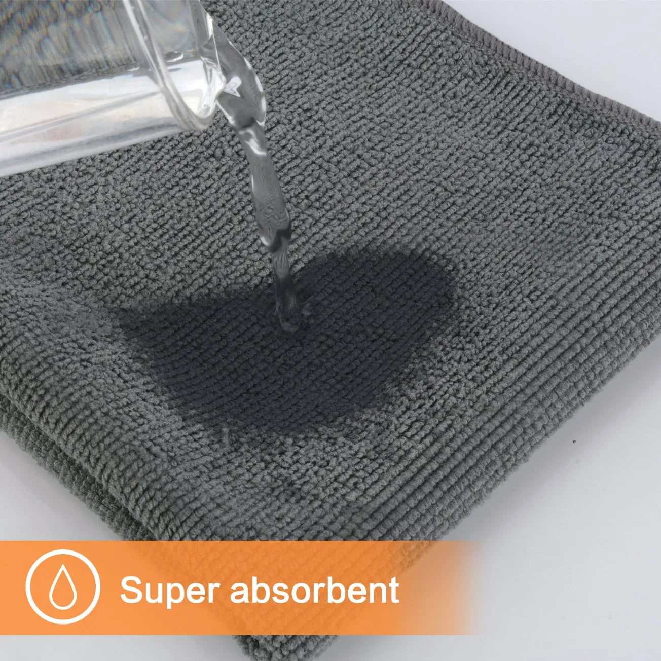 10PCS Black Microfiber Kitchen Cleaning Cloths Towels Milk Tea Shop Coffee Machine Special Rag Household Cleaning Towel