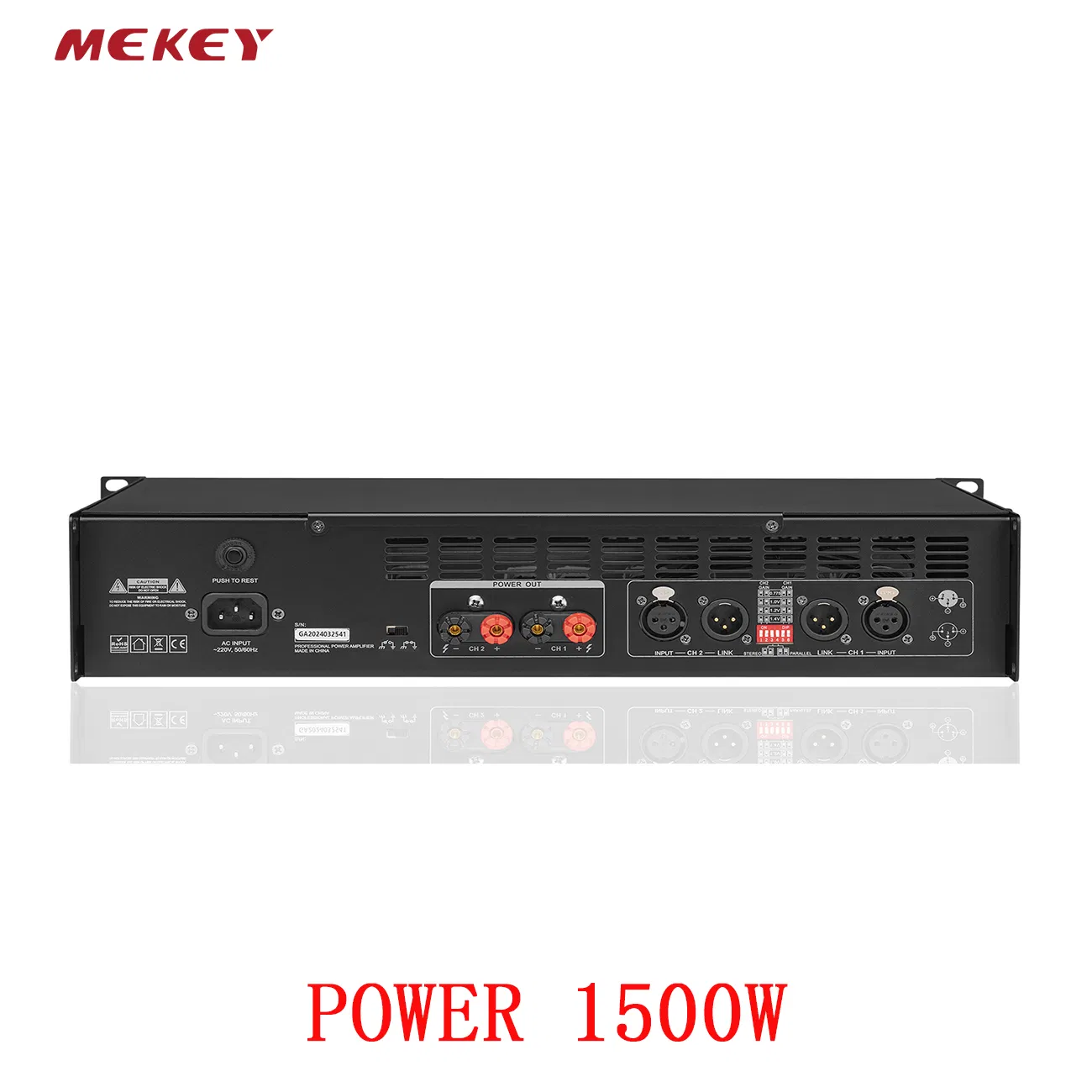 Профессиональный усилитель мощности Mekey MP-2615, 2 канала