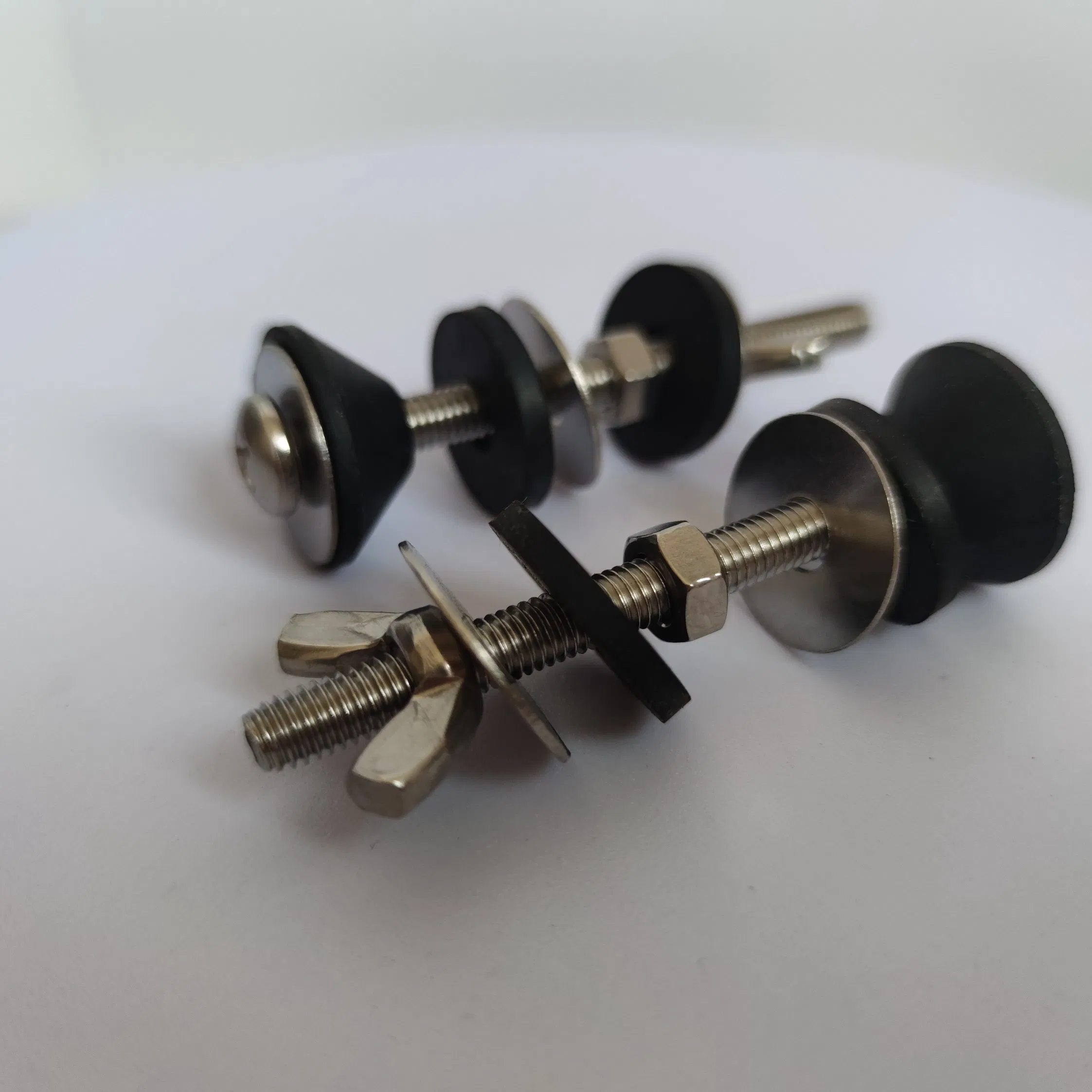 2 PCS Toilet Tank to Bowl Bolts Repair Kit with 5/16 * 3.15 Inch Heavy Duty Rustproof Stainless Steel Toilet Bolts