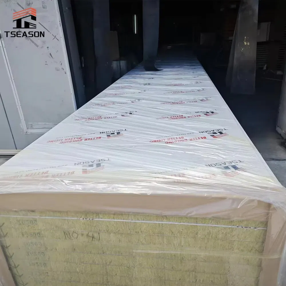 High Strength Color Steel Insulated EPS/Rock Wool Board Sandwich Panel for Roof and Wall