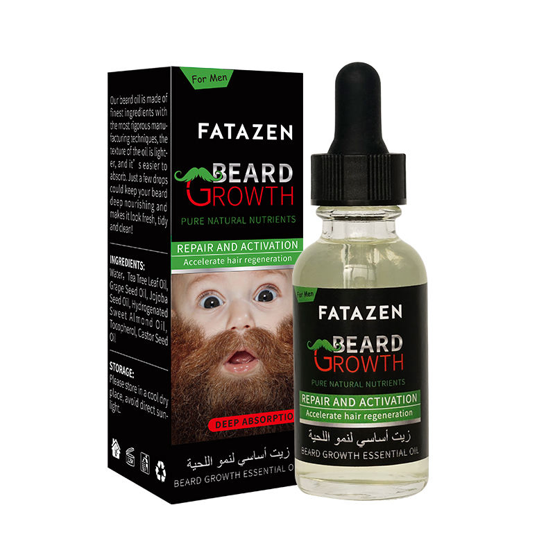 Private Label Men Care Quick Effect Beard Growth Oilnatural Organic Essential Oilanti Bacterial Beard Oil for Men Hair Growth