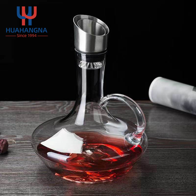 1600ml Hand Made Lead-Free Crystal Glass Decanting Aerator for Home Bar Restaurants Hotels