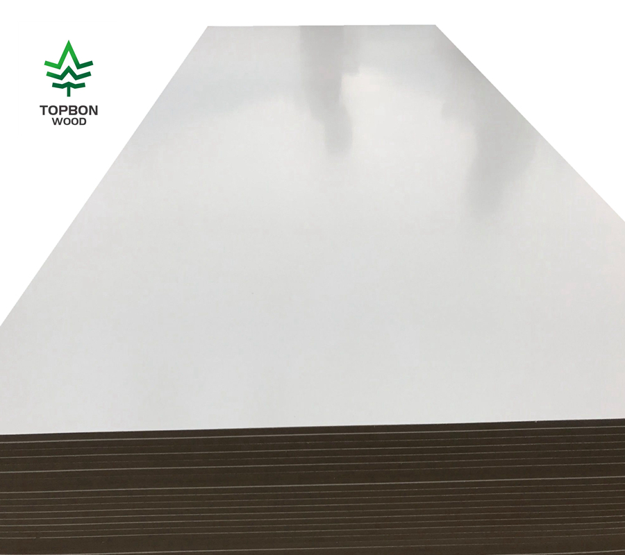 White Color Melamine MDF Furniture Grade