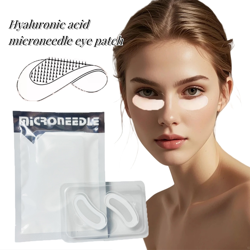 2025 New Arrival Private Label Anti Wrinkle Microneedle Eye Gel Mask Eye Gel Patch Microcrystal Ha Micro Needle Patches