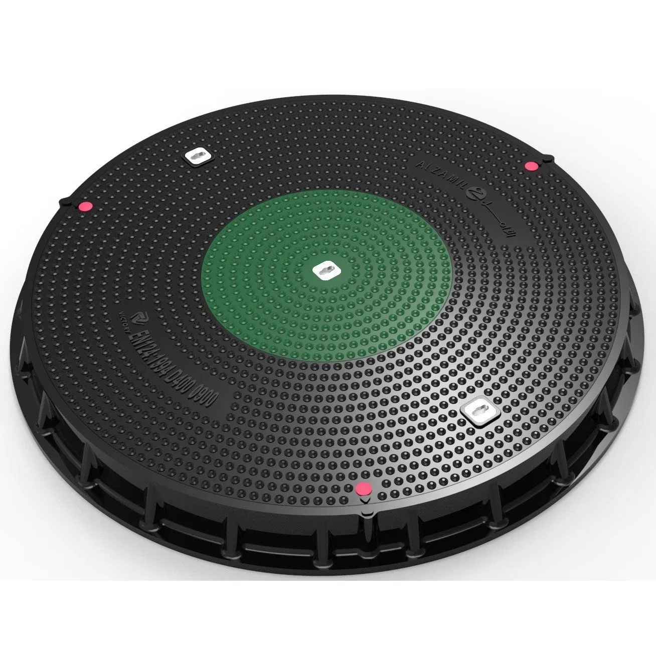 High Quality SMC Composite Watertight Round Manhole Covers and Frame FRP GRP Fiberglass Waterproof Square Lock Manhole Cover Resin Inspection Manhole Well Cover