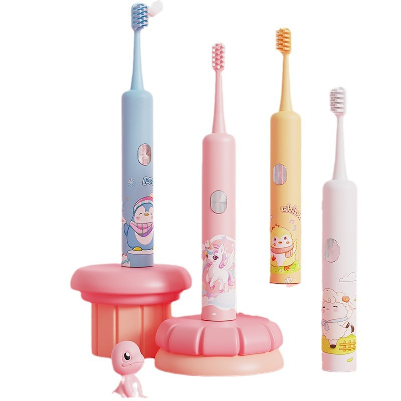 ATO Charging Soft Bristle Children Tooth Brush Waterproof Tooth Caring Electric Toothbrush