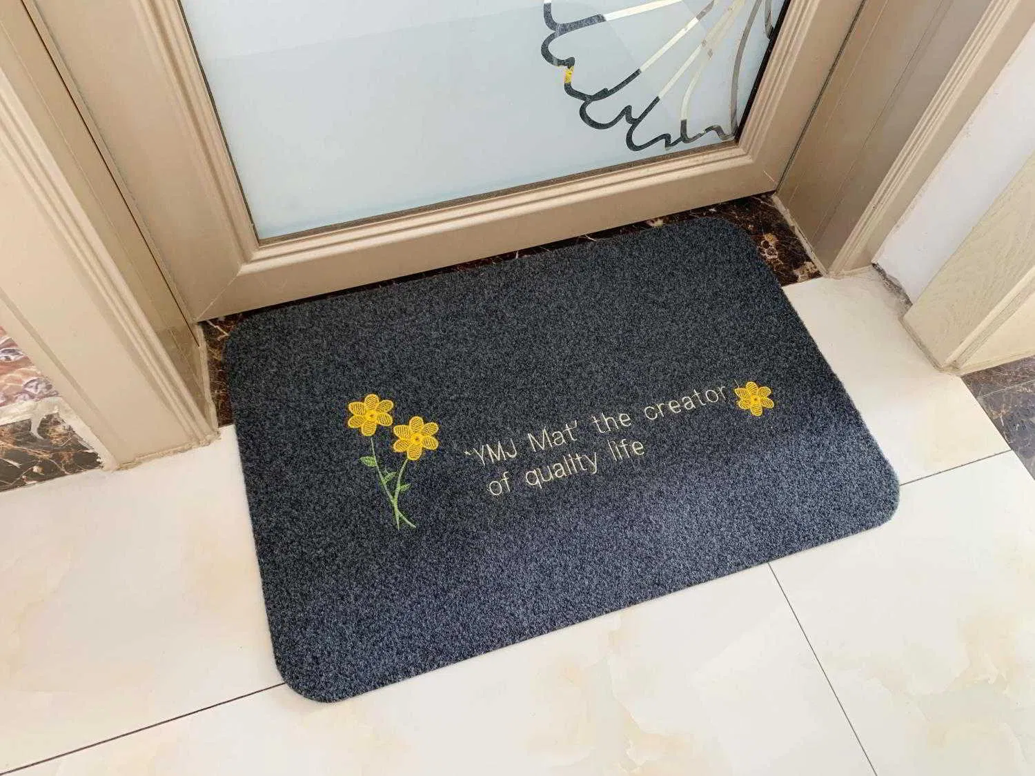 8mm Thickness TPR Backing Floor Entrances Doormat for Kitchen