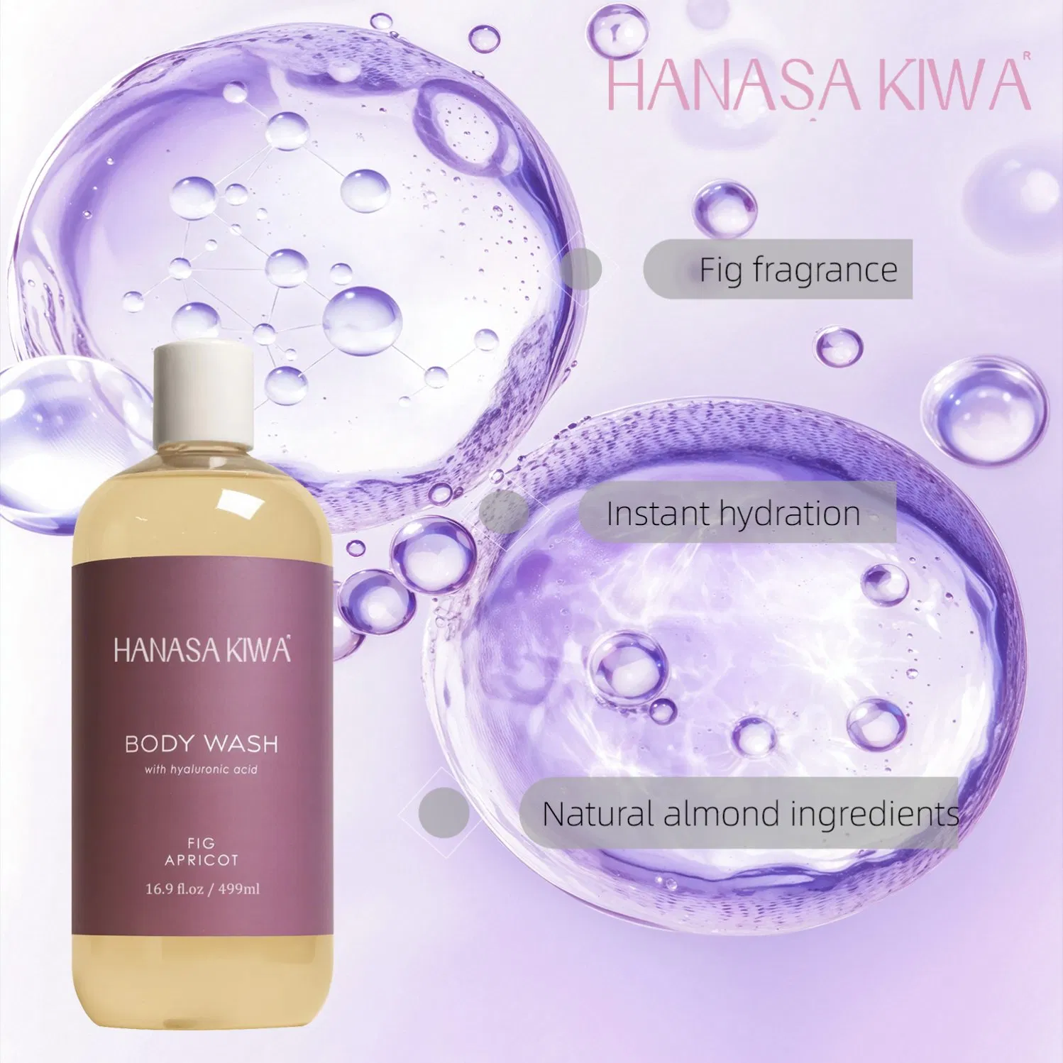 Natural Plant-Infused Body Wash Cleansing Moisturizing Refreshing Skin