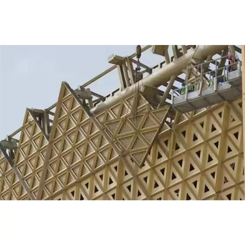 Aluminum Cladding Panel Decorative Laser Cutting Sheet Carved Curtain Wall