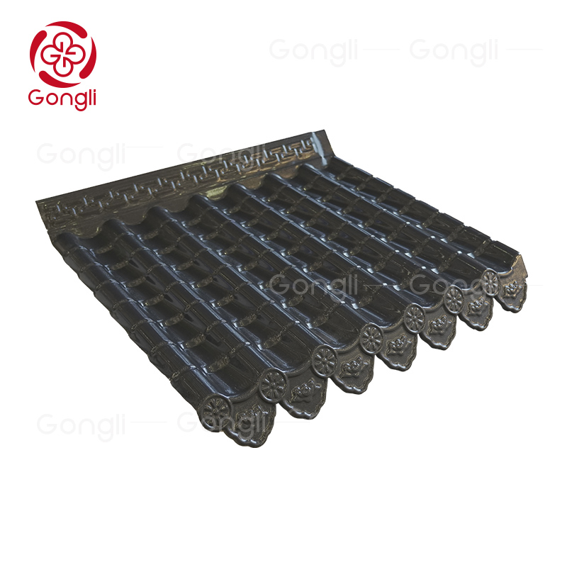 Various Types of Tile Roof Long Span Recycled Plastic Material ASA PVC Roofing Tile 3 Layer