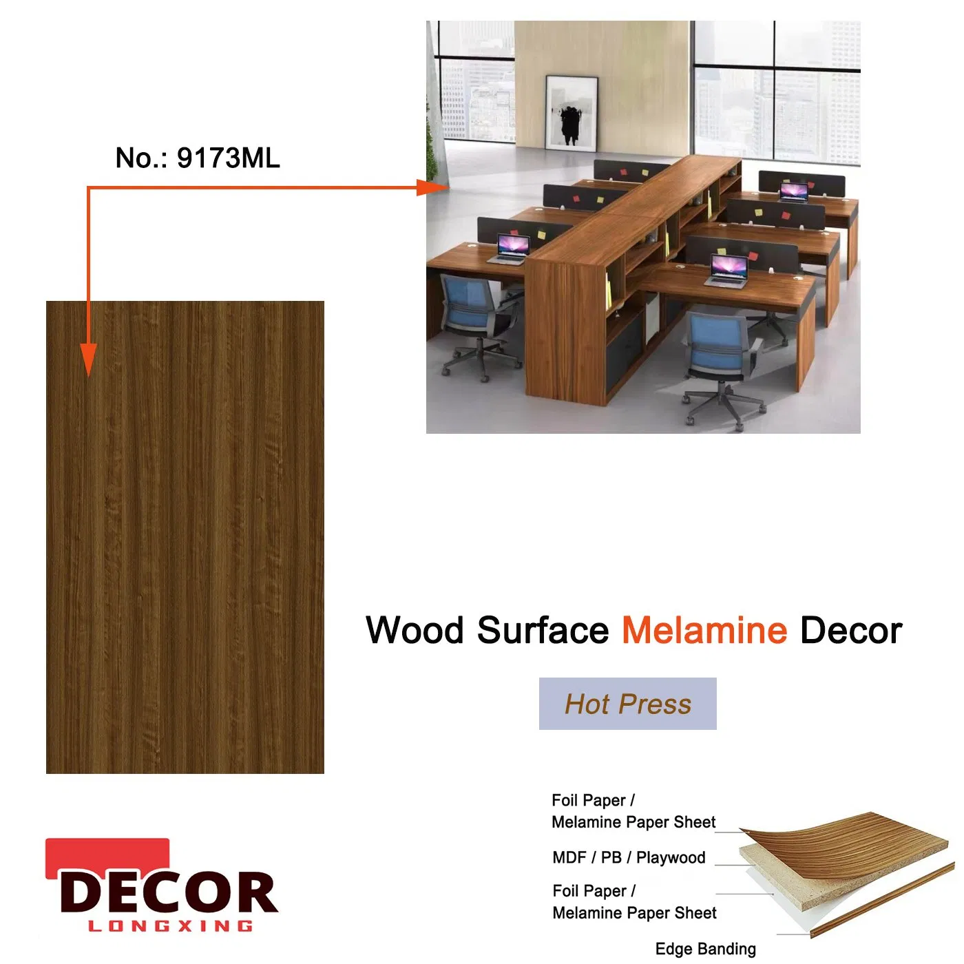 Melamine Impregnated Base Paper Melamine Paper for Particle Board Lamination