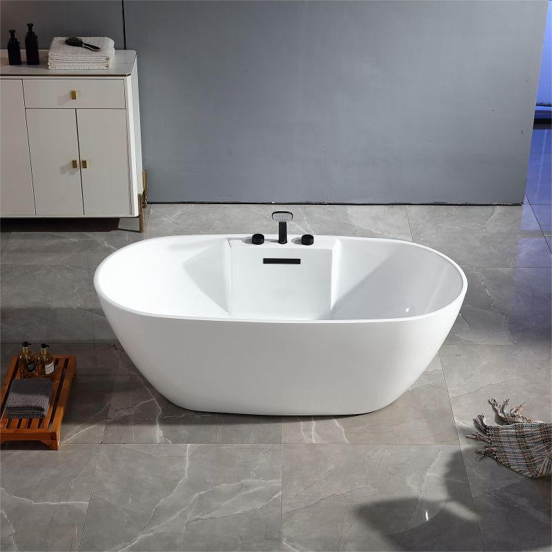 Глубокая овальная акриловая ванна для замачивания