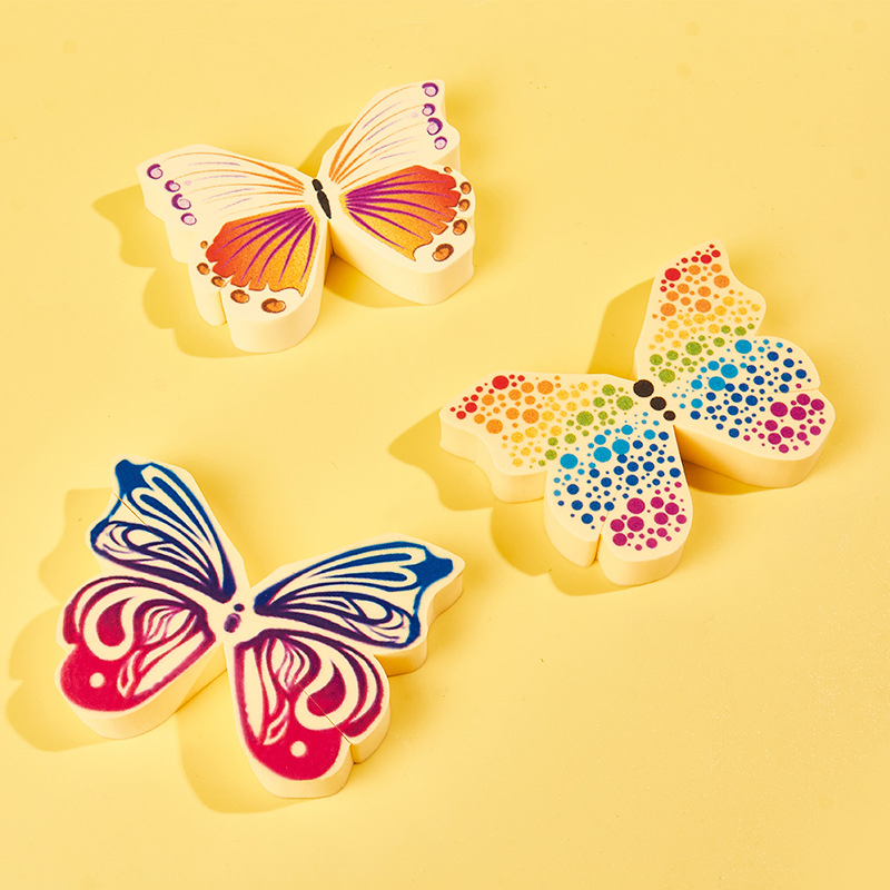 Wholesale Non Latex Gradient Butterfly Powder Puff