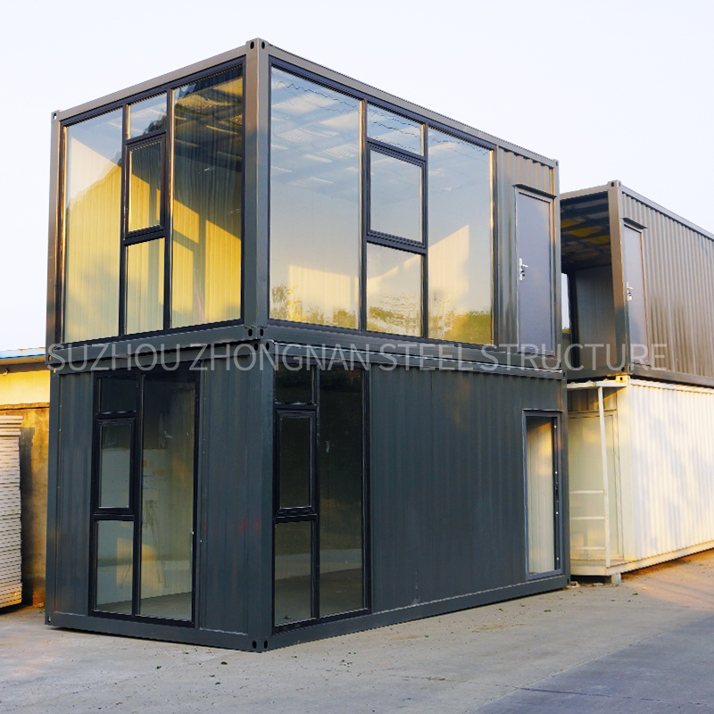 Cheap Low Cost 40FT/20FT Small 2-Story Modular Modern Portable Luxury Metal Prefabricated Storage Sea Cargo Shipping Container Folding Prefab House for Sale