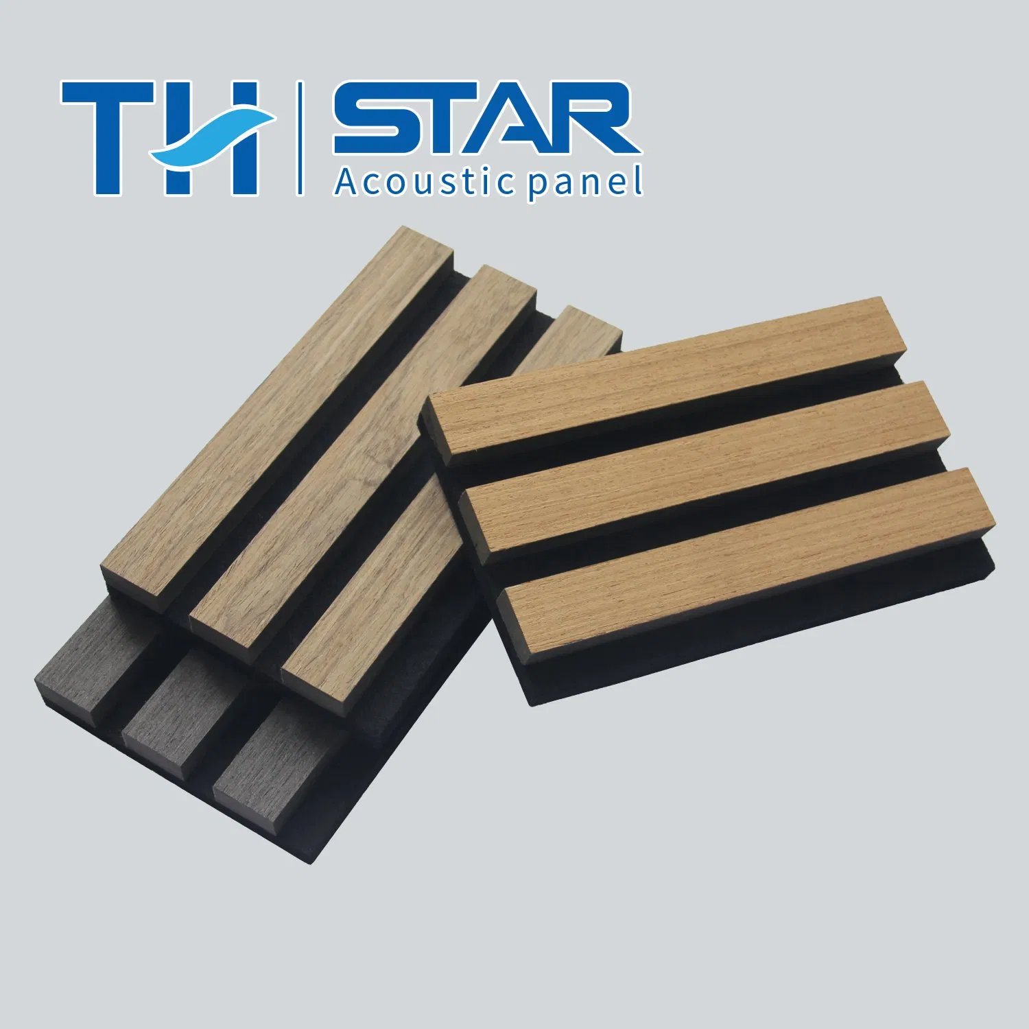 Top Grade Polyester Fabric Acoustic Wall Foam Grooved Acoustic Panel Soundproof