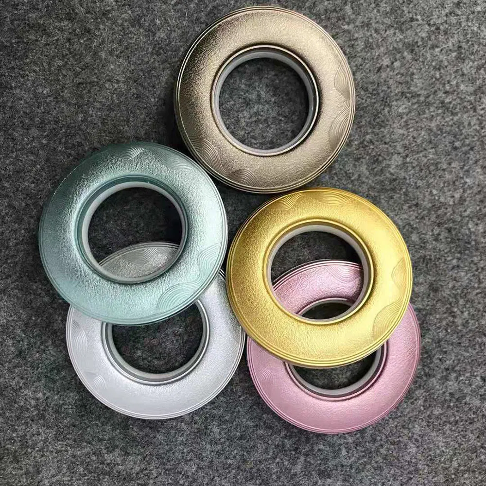 Professional Curtain Accessories Curtain Eyelets Plastic Curtain Rings