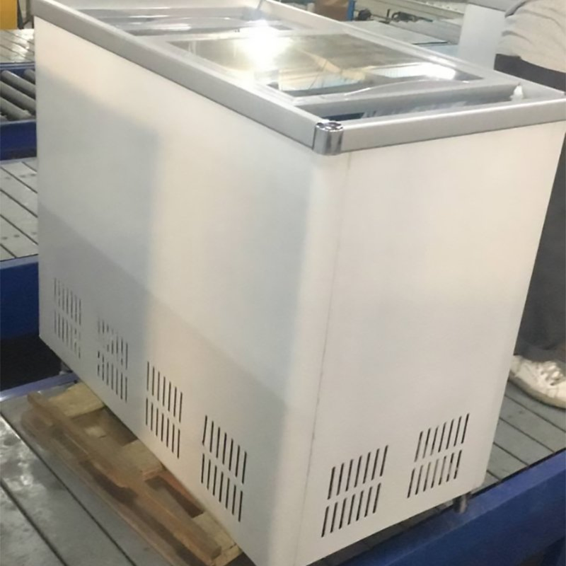 Commercial Cold Food Chest Island Display Refrigerator Freezer