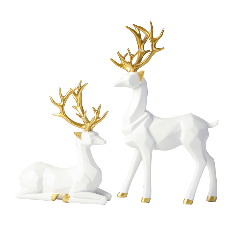 Modern Origami Elk Ornaments Living Room Decorations Desktop Art Ornaments