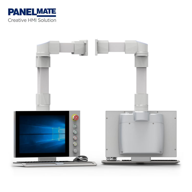 4460 Series Arm-Mounted Panel and PC Accessory Top Base Ral 9006