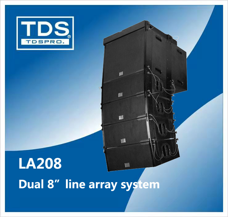 Dual 8 Inch PRO Loudspeakers Outdoor Line Array Speaker Line Array System