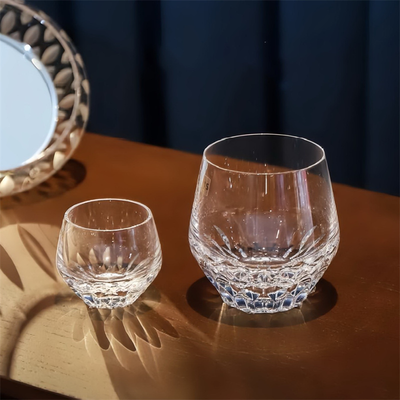 Crystal Luxury Barware Whiskey Glass Set-Highball Old Fashioned Cups Customizable Classic for Hotel Use Perfect Gift Box