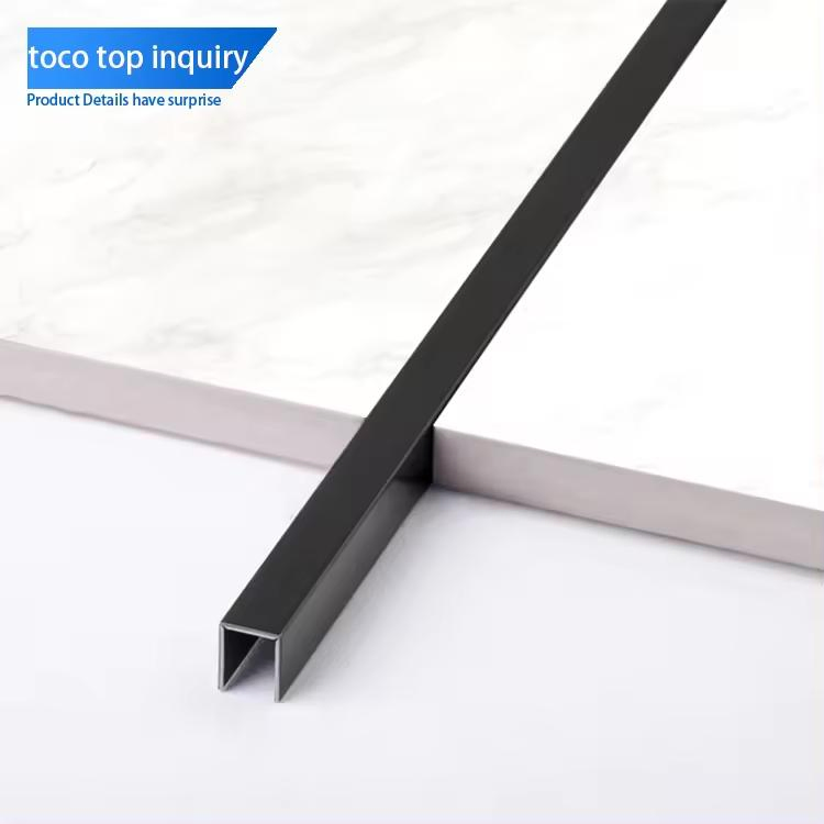 Wall External Right Angle Decoration Strips Stainless Steel U-Shape Tile Edge Trim