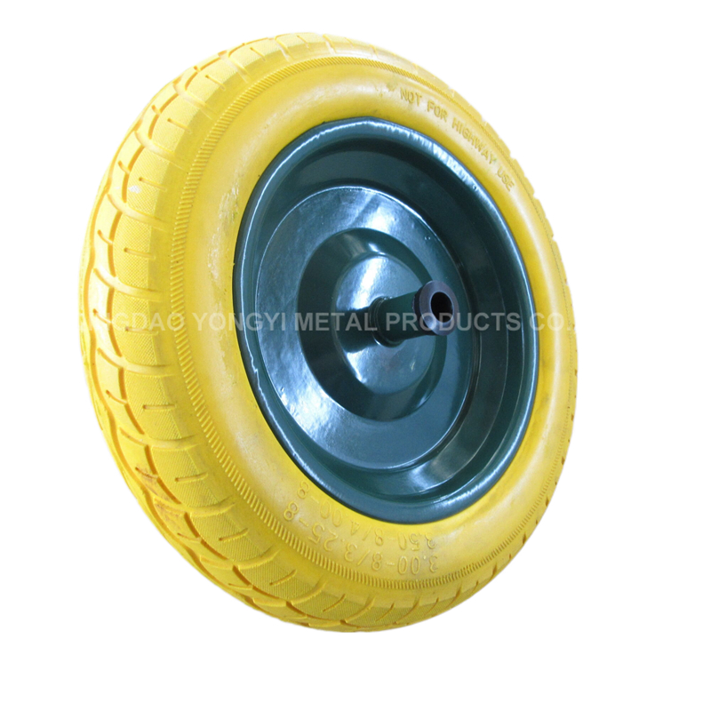 Customized 13 Inch Heavy Duty Solid Colored PU Foam Wheel