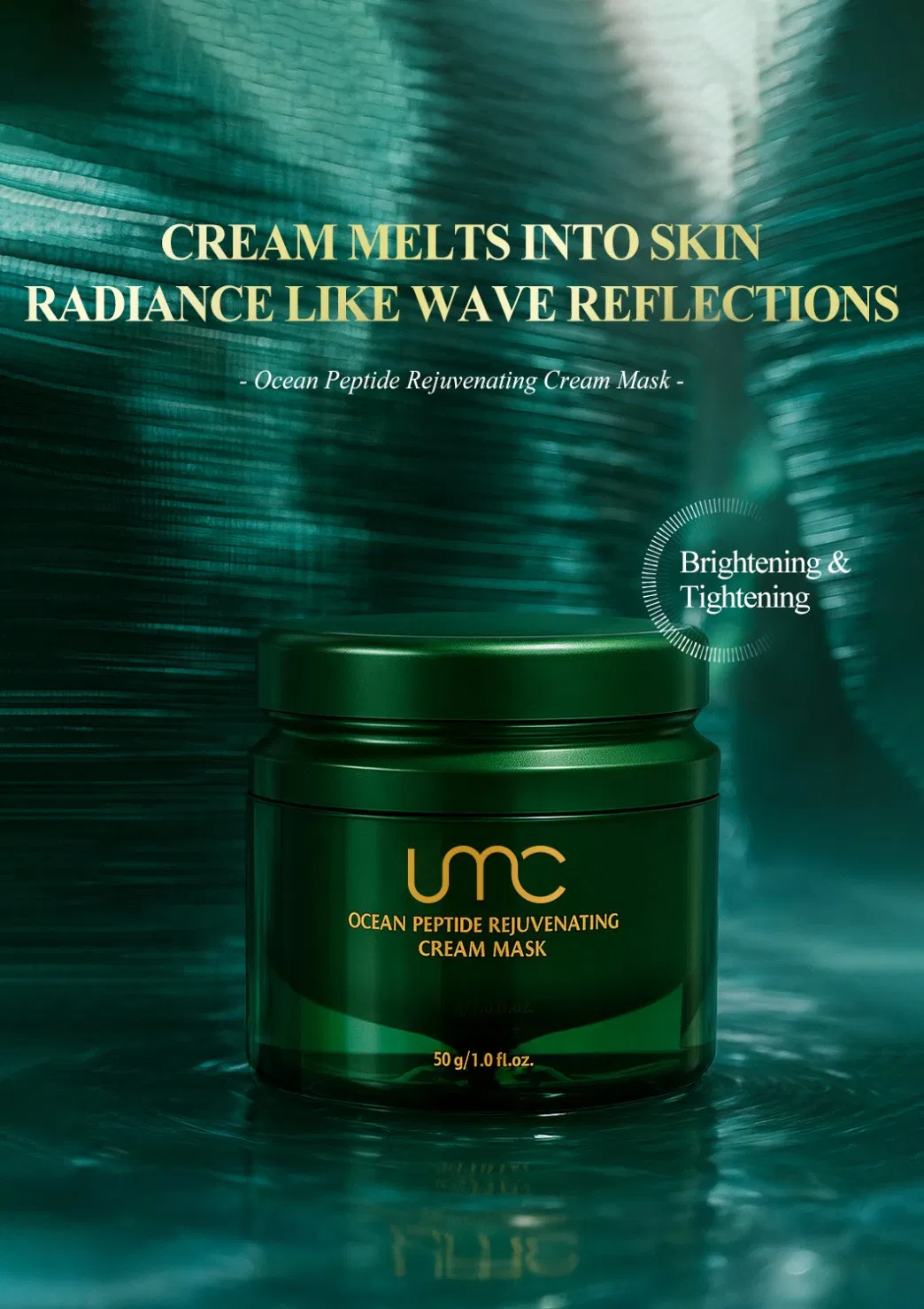 Anti-Aging Rapid Soothing Ocean Peptide Rejuvenating Face Cream Mask