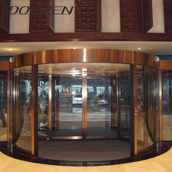 Automatic Crystal Revolving Door, All-Glass Revolving Door
