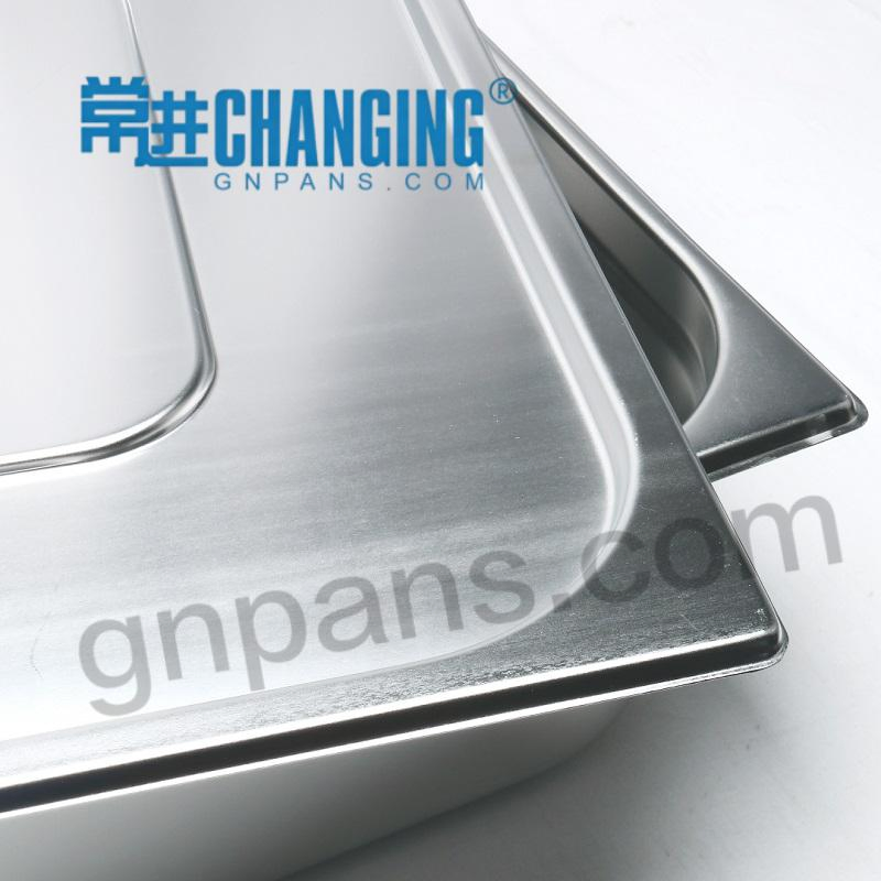 Changing High Quality Kitchenware Stainless Steel Gastronom Pan Us&EU Style 1/6 Gn Pan