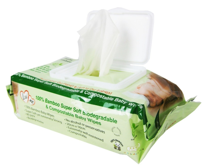 Bamboo Material Cotton Material Flushable Wet Towel Eco Friendly Baby Wet Wipe