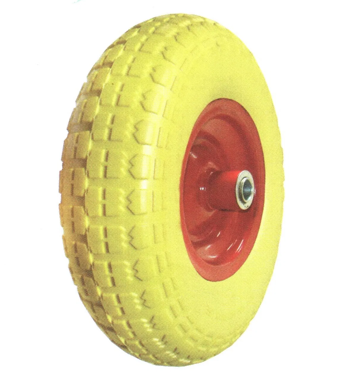 PU Foam PU Solid Tyres, Flat Foam Tires with 4.00-6
