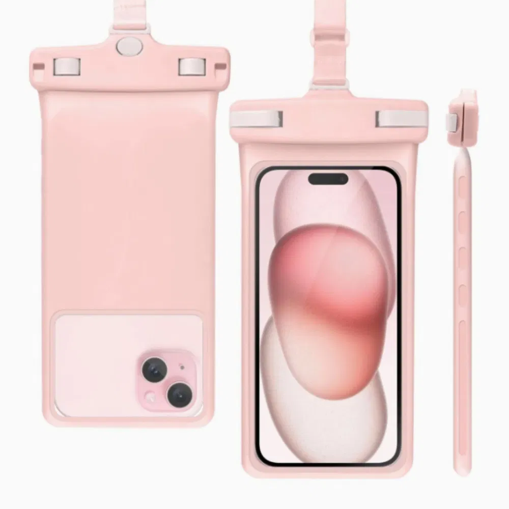 Прозрачный водонепроницаемый чехол для телефона с шейным ремешком